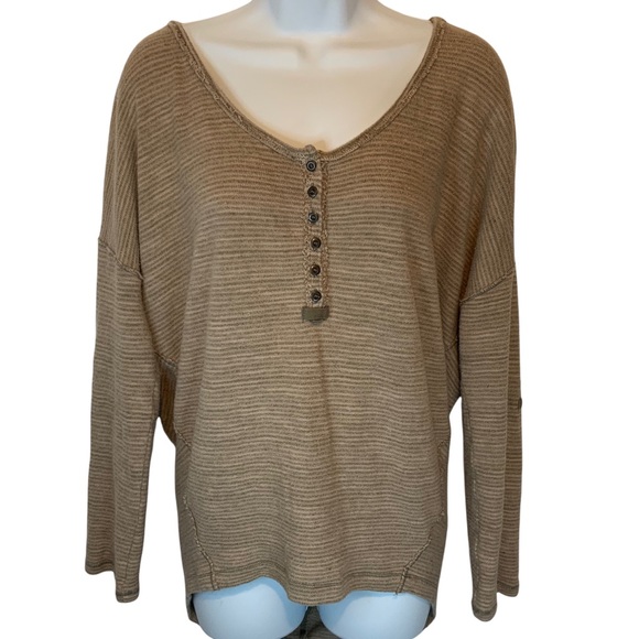 Free People We The Free Distressed Oversized Top - Picture 1 of 11